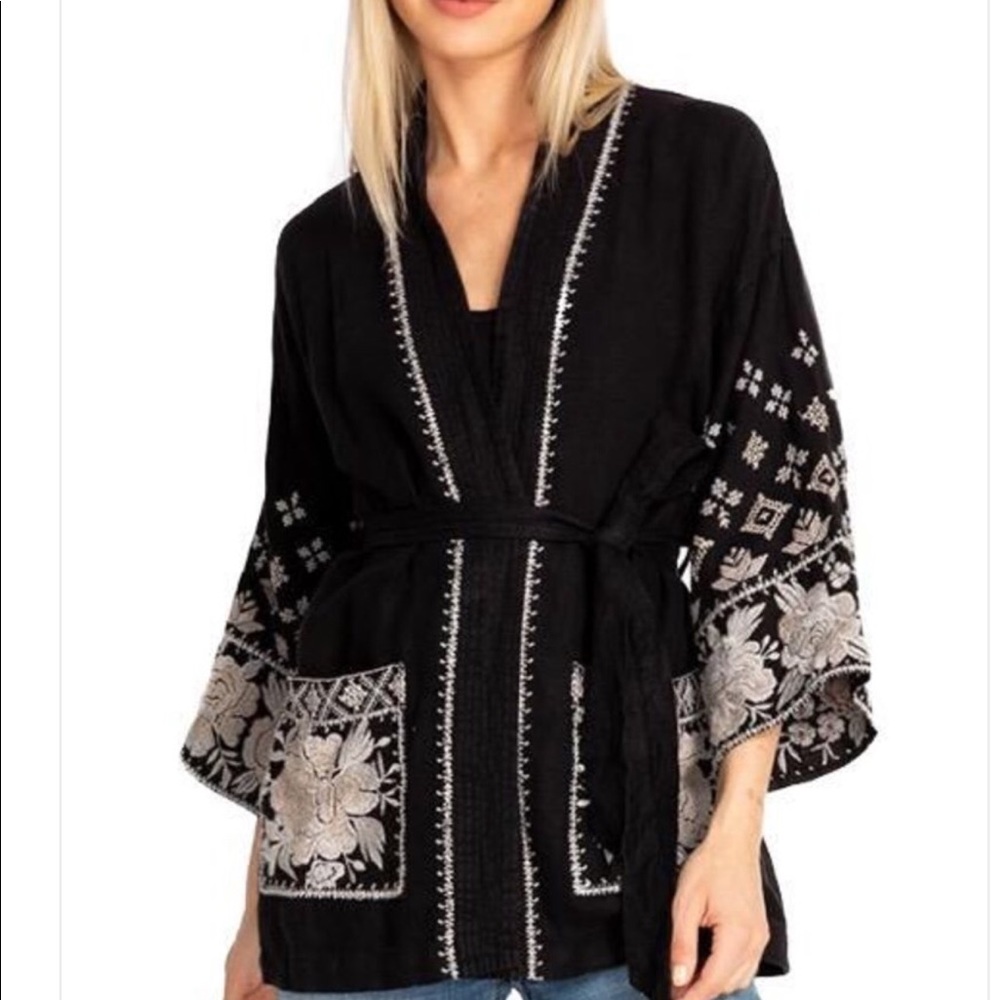 Johnny Was Sienne Trapunto Kimono